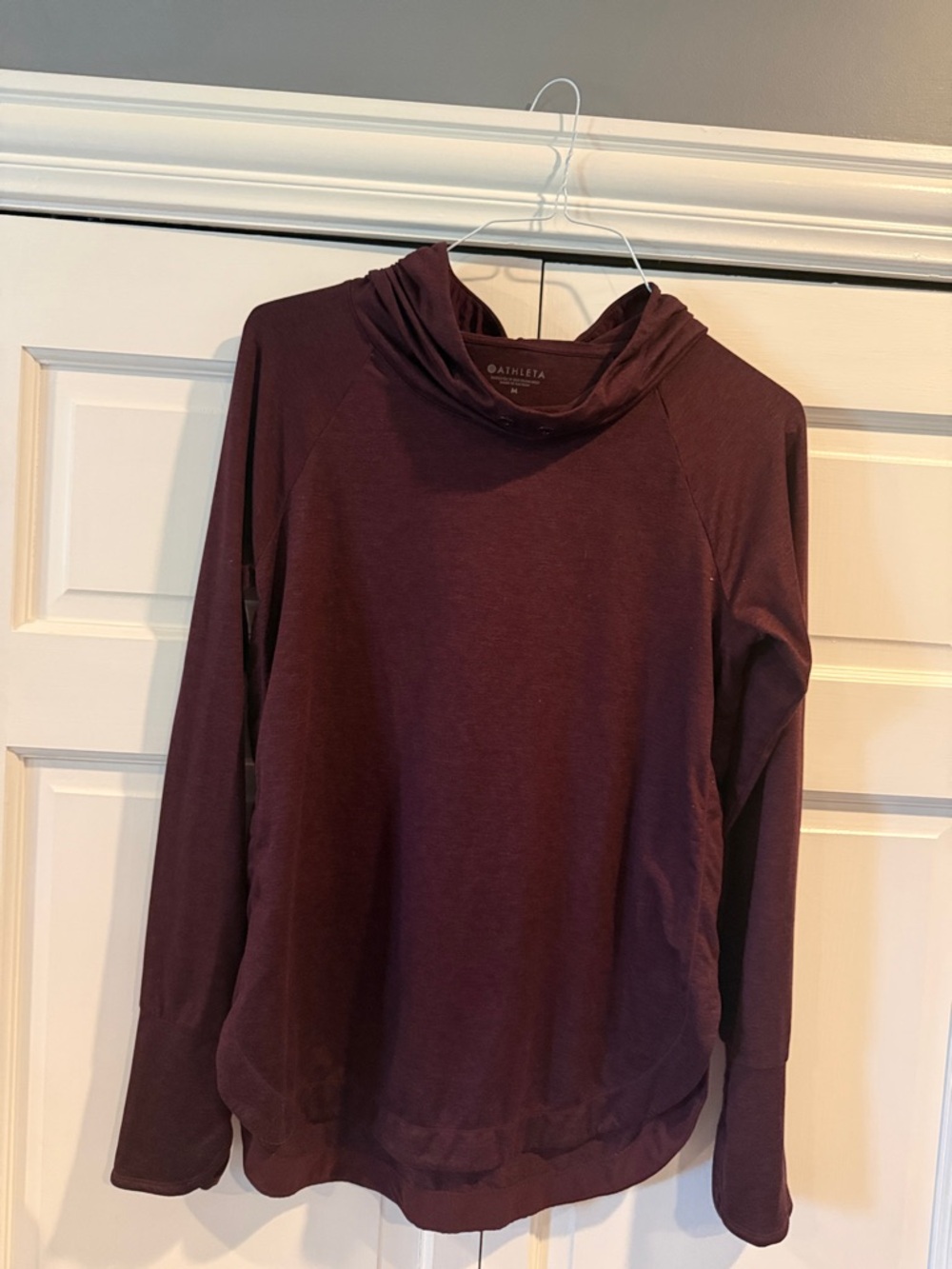 Athleta Deep Wine Hooded Pullover